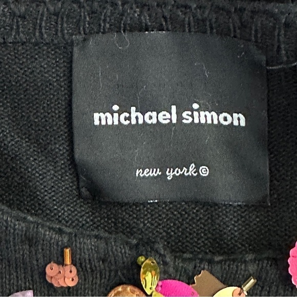 Michael Simon iridescent leaves fall sweater plus 1X - Picture 4 of 7